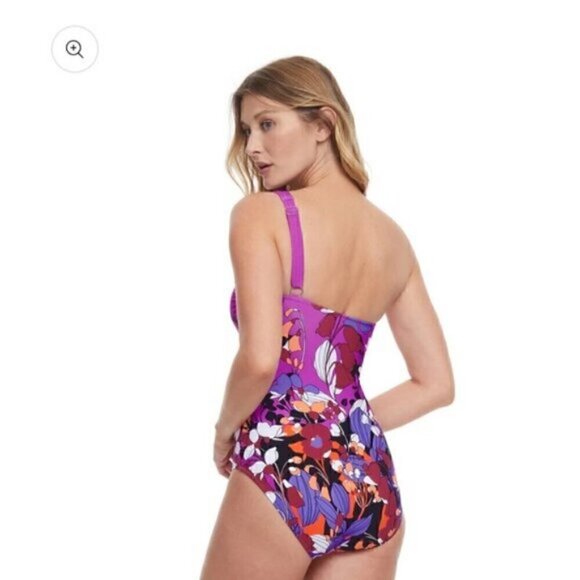 Gottex One Shoulder One Piece Swimsuit Size 10 NEW! - Picture 2 of 3